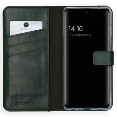 Selencia Étui de téléphone en cuir véritable Samsung Galaxy A72