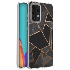 iMoshion Coque Design Galaxy A52(s) (5G/4G) - Cuive graphique - Noir