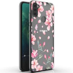 iMoshion Coque Design Samsung Galaxy M11 / A11 - Fleur - Rose