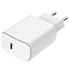 Just Green Chargeur mural - Recyclable - Chargeur USB-C - Power Delivery - 25W - Blanc