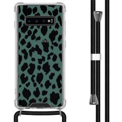 iMoshion Coque Design avec cordon Samsung Galaxy S10 Plus - Léopard