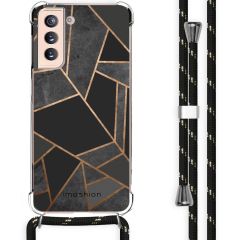 iMoshion Coque Design avec cordon Galaxy S21 - Cuive graphique - Noir