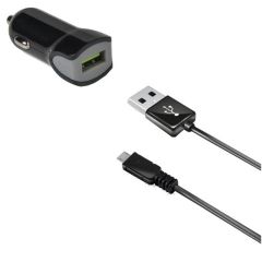 Celly USB Car Charger + câble Micro-USB - 2,4A