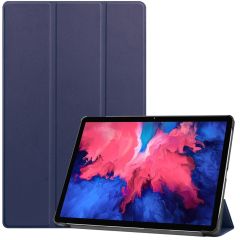 iMoshion Étui de tablette Trifold Lenovo Tab P11 / P11 Plus - Bleu foncé