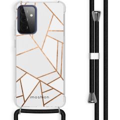iMoshion Coque Design avec cordon Galaxy A72 - Cuive graphique -Blanc
