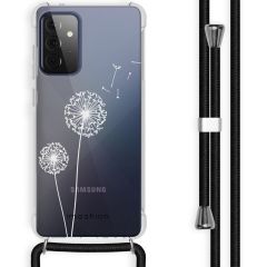 iMoshion Coque Design avec cordon Galaxy A72 - Pissenlit - Blanc