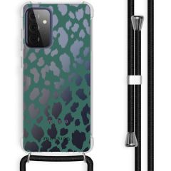 iMoshion Coque Design avec cordon Galaxy A72 - Léopard - Vert