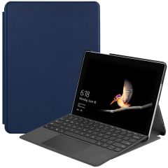 iMoshion Étui de tablette Trifold Microsoft Surface Go 3 / 2 - Bleu