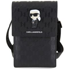 Karl Lagerfeld Sac téléphone Monogram Karl - Noir