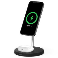 Belkin Chargeur sans fil 2 en 1 MagSafe iPhone + AirPods - Noir