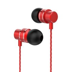 Lenovo Écouteurs intra-auriculaires métalliques HF118 - Rouge