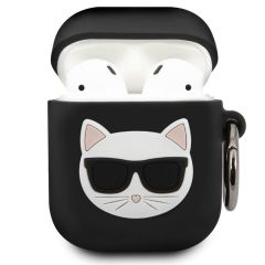 Karl Lagerfeld Choupette 3D Silicone Case Apple AirPods 1 / 2 - Noir