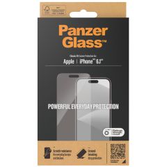 PanzerGlass Protection d'écran en verre trempé Anti-bactéries iPhone 15