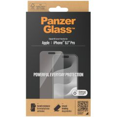PanzerGlass Protection d'écran en verre trempé Anti-bactéries iPhone 15 Pro