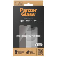 PanzerGlass Protection d'écran en verre trempé Anti-bactéries iPhone 15 Pro Max