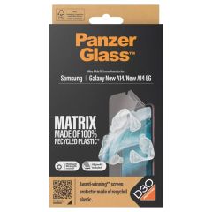 PanzerGlass ﻿Protection d'écran Matrix Recycled Ultra-Wide Fit Anti-bactérienne avec applicateur Samsung Galaxy A15 (5G)