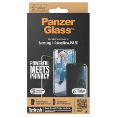PanzerGlass ﻿Protection d'écran Privacy Ultra-Wide Fit Anti-bactérienne avec applicateur Samsung Galaxy A55