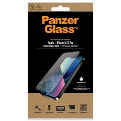 PanzerGlass Protection d'écran en verre trempé Case Friendly Anti-bactéries iPhone 13 / 13 Pro - Noir