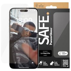 PanzerGlass Protection d'écran SAFE Ultra-Wide Fit iPhone 15 Plus