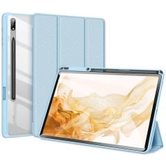 Dux Ducis Étui de téléphone portefeuille Toby Samsung Galaxy Tab S8 Plus / S7 Plus / S7 FE - Bleu