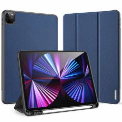 Dux Ducis Étui de téléphone portefeuille Domo iPad Pro 11 (2022-2020) - Bleu foncé
