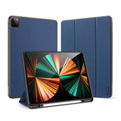 Dux Ducis Étui de téléphone portefeuille Domo iPad Pro 12.9 (2022 / 2021 / 2020) - Bleu foncé