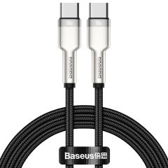 Baseus Cafule Series câble USB-C vers USB-C - Métal - 100 Watt - 1 mètre - Noir