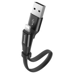 Baseus Nimble Series câble USB-A vers Lightning extra court - 23 centimètres - noir