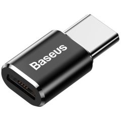 Baseus Adaptateur Micro USB vers USB-C - OTG - Noir