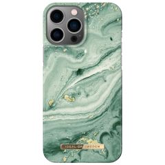 iDeal of Sweden Coque Fashion iPhone 13 Pro Max - Mint Swirl Marble