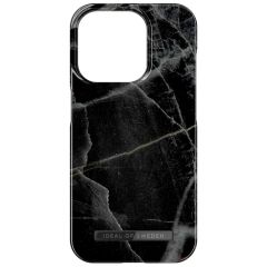 iDeal of Sweden Coque Fashion iPhone 15 Pro - Black Thunder Marble