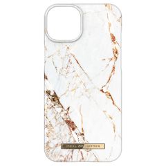 iDeal of Sweden Coque Fashion iPhone 15 Plus - Carrara Gold