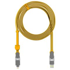 Rolling Square inCharge® XL câble de charge rapide 6-en-1 - 3 mètre - Yellow