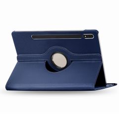 iMoshion Coque tablette rotatif à 360° Galaxy Tab S8 Plus / S7 Plus / S7 FE 5G - Bleu