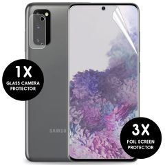 iMoshion Protection d'écran + en verre Appareil photo Galaxy S20