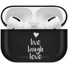iMoshion Coque Hardcover Design AirPods Pro - Live Laugh Love