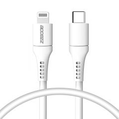 Accezz Câble USB-C vers Lightning certifié IMF - 0,2 mètre - Blanc