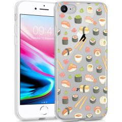 iMoshion Coque Design iPhone SE (2022 / 2020) / 8 /7 - Allover Sushi