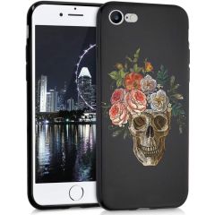 iMoshion Coque Design iPhone SE (2022 / 2020) / 8 / 7 - Flower skull
