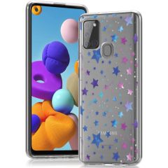 iMoshion Coque Design Samsung Galaxy A21s - Stars - Violet