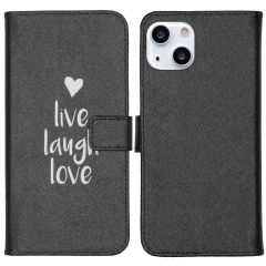 iMoshion Coque silicone design iPhone 13 - Live Laugh Love