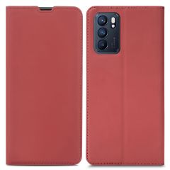 iMoshion Étui de téléphone Slim Folio Oppo Reno 6 Pro 5G - Rouge