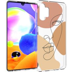 iMoshion Coque Design Samsung Galaxy A32 (5G) - LIne Art Color Face