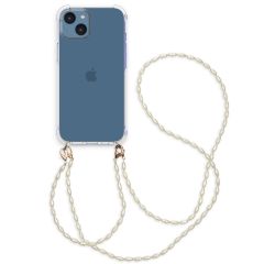 iMoshion Coque avec dragonne + ﻿bracelet - Perles iPhone 14 - Transparent