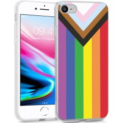 iMoshion Coque Design iPhone SE (2022 / 2020) / 8 / 7 / 6(s) - Rainbow flag