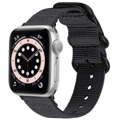 iMoshion Bracelet en nylon Apple Watch Series 1-9 / SE - 38/40/41mm - Noir