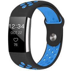 iMoshion Bracelet sportif en silicone Fitbit Charge 2 - Noir / Bleu