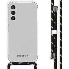 iMoshion Coque avec cordon Samsung Galaxy A34 (5G) - Noir / Dorée