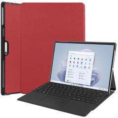 iMoshion Coque tablette Trifold Microsoft Surface Pro 9 / Pro 10 - Rouge