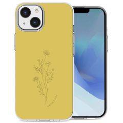 iMoshion Coque Design iPhone 14 - Floral Lime